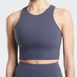 Athleta Conscious Crop Bra Best for D-DD+ Cups in Bluish-Grey NWT Size: 1X